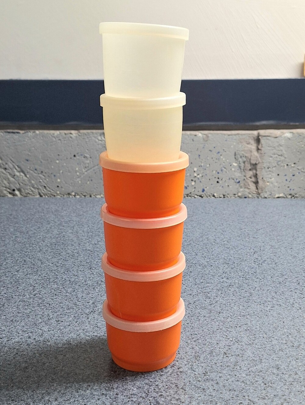 Vintage Tupperware Snack Organizers Or Spice Keepers, Retired Set Of 6